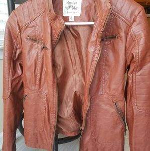 Faux leather jacket